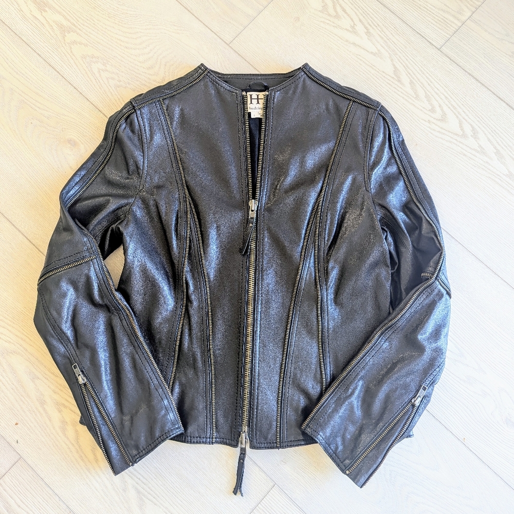 Vintage Haute Hippie Lamb Leather Jacket. Like new.